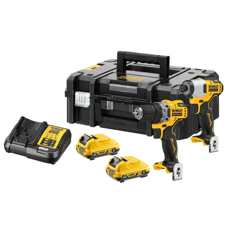 Set scule cu acumulator DeWALT DCK2110L2T (DCD701+DCF801)