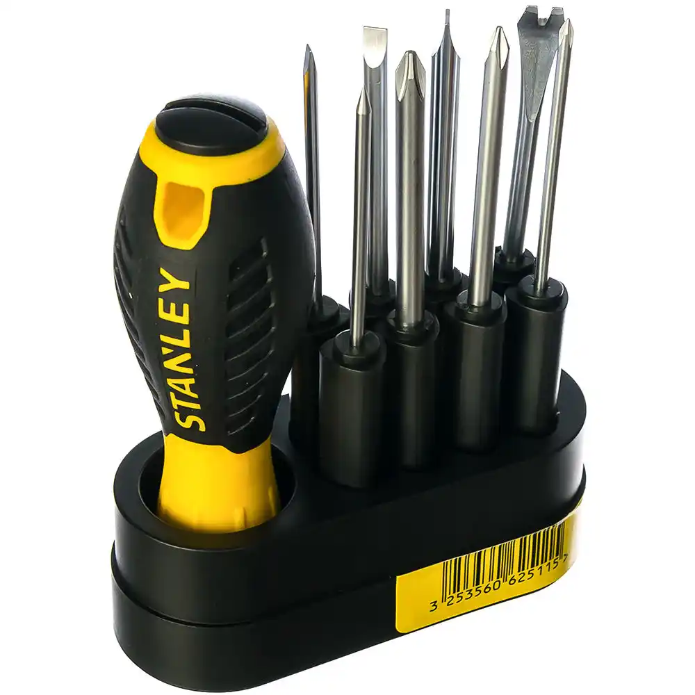 Отвертка со сменными вставками, 9шт Stanley 0-62-511