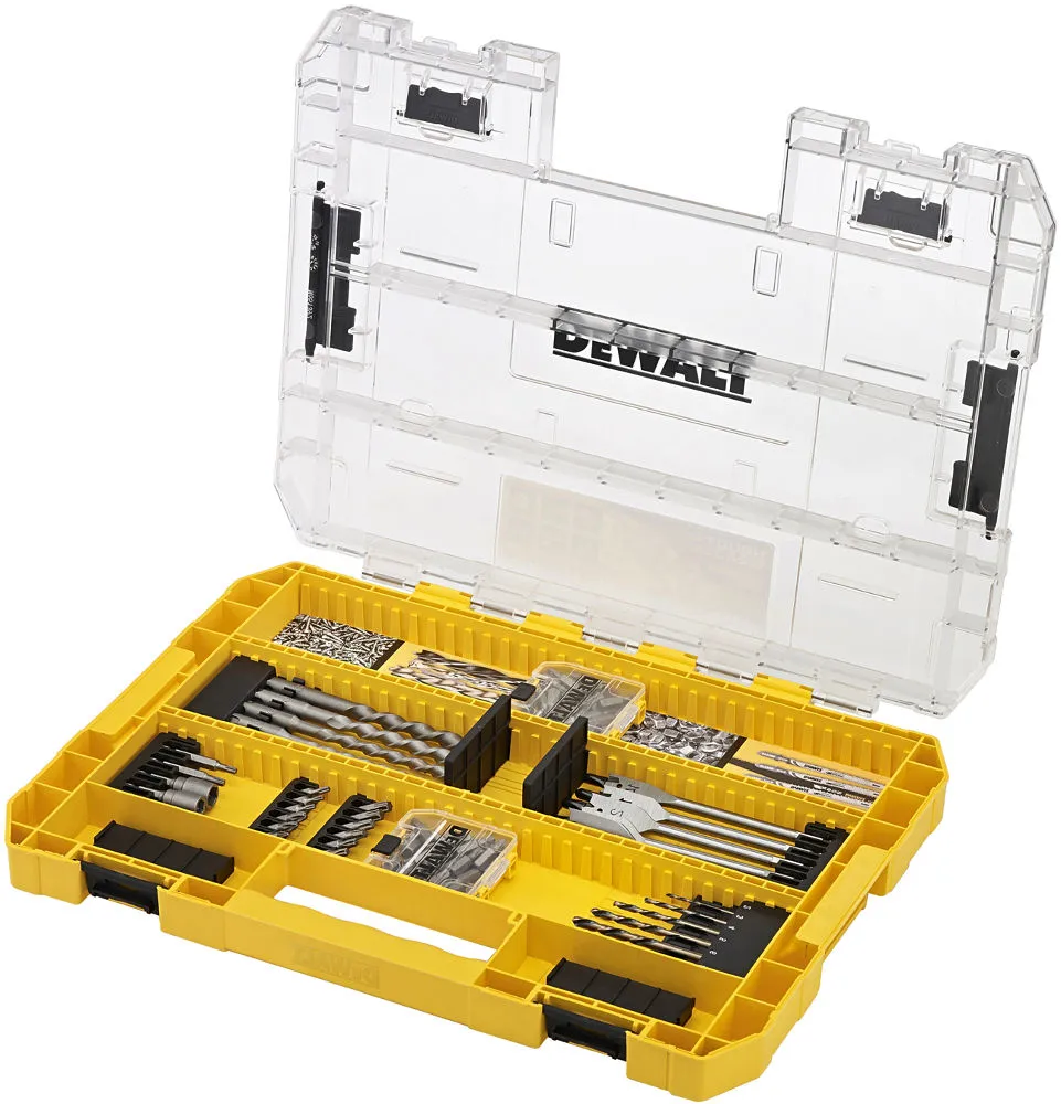 Set de burghie și biti 85- piese DT70763-QZ