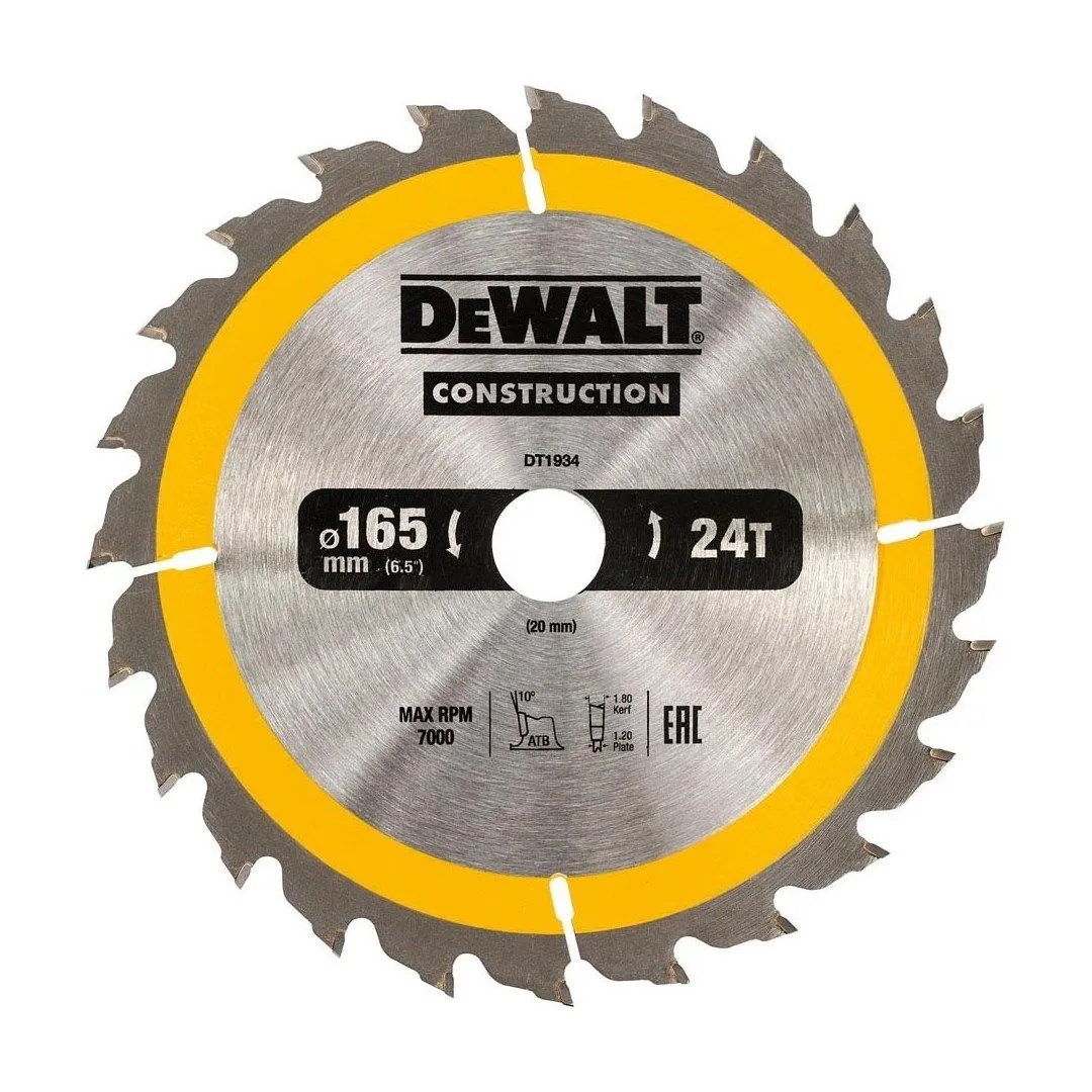 Cumpara  Panze fierastrau circular - Пильный диск DEWALT 165x20mm 24T DT1934..
