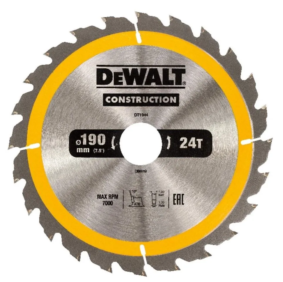 Cumpara  Panze fierastrau circular - Пильный диск DEWALT 190x30mm 24T DT1944..