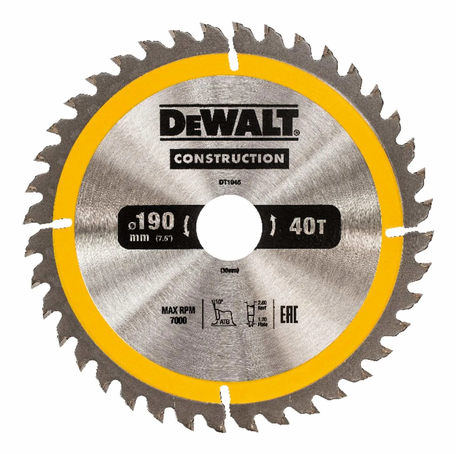 Cumpara  Panze fierastrau circular - Пильный диск DEWALT 190x30mm 40T DT1945..