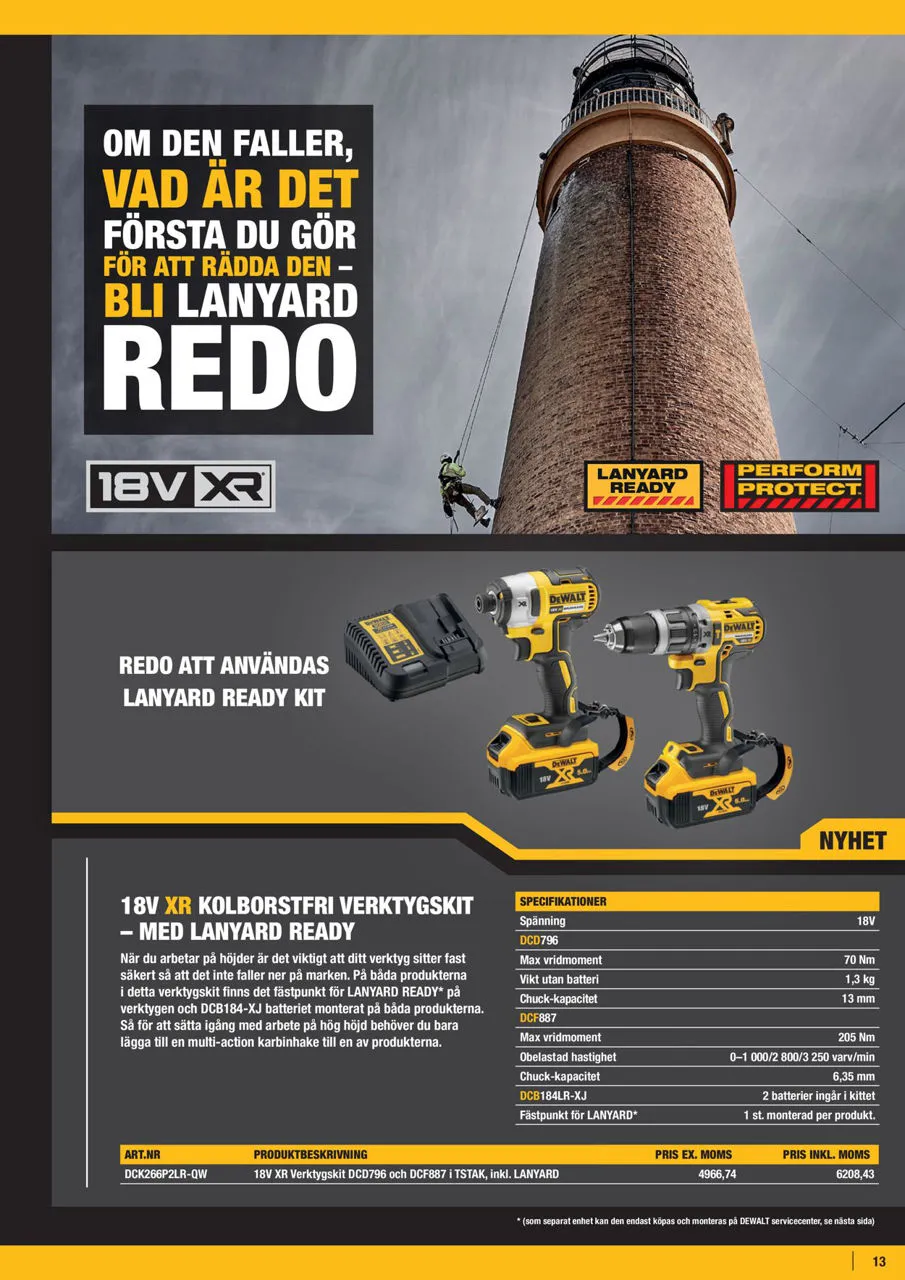 Set instrumente DCK266P2LR-QW (DCD796+DCF887)