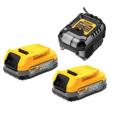 Set incarcator+2 acumulatori POWERSTACK DCB1102E2-QW