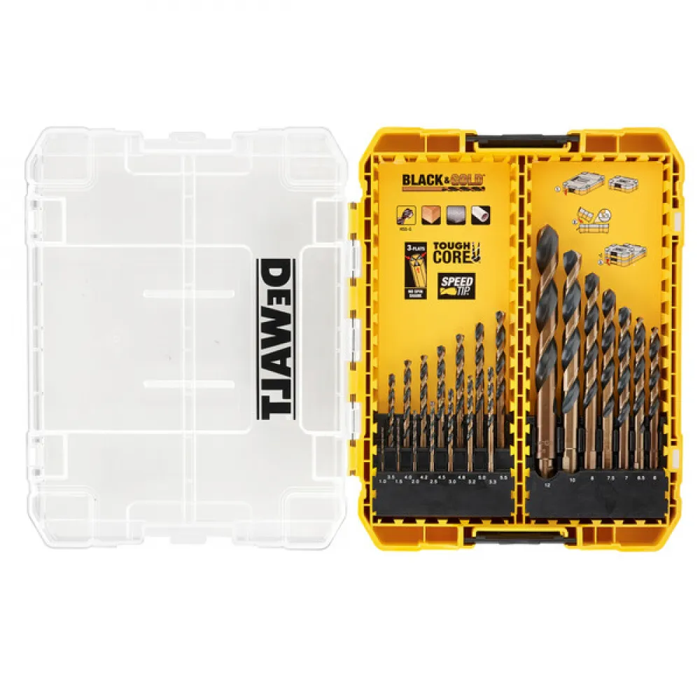 Set de burghie p/u metal Black&Gold 21pcs DT70755-QZ