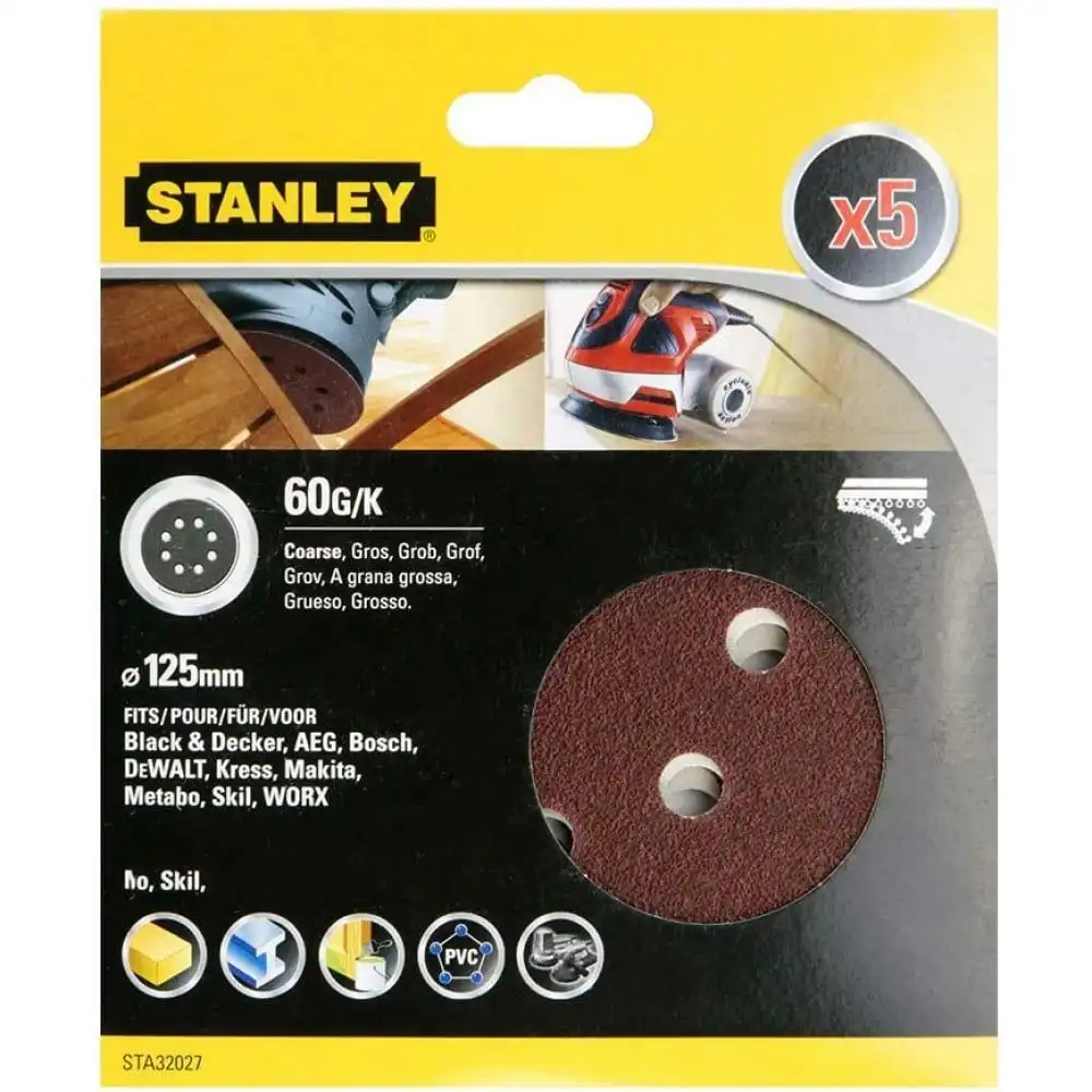 Cumpara  Discuri abrazive pe suport film - Диск самоклеющийся 125мм Р60 (5 шт.) STA32027..