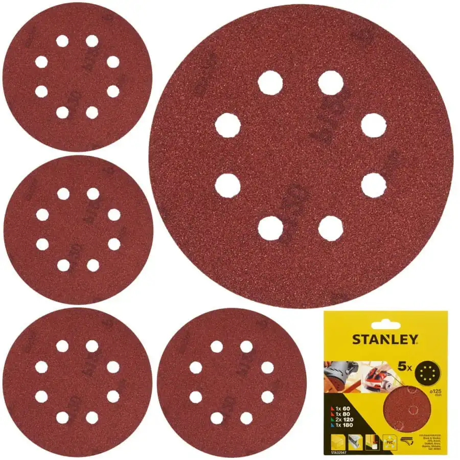 Шлифовальный круг STANLEY 125 ММ  5ШТ. (STA32047)