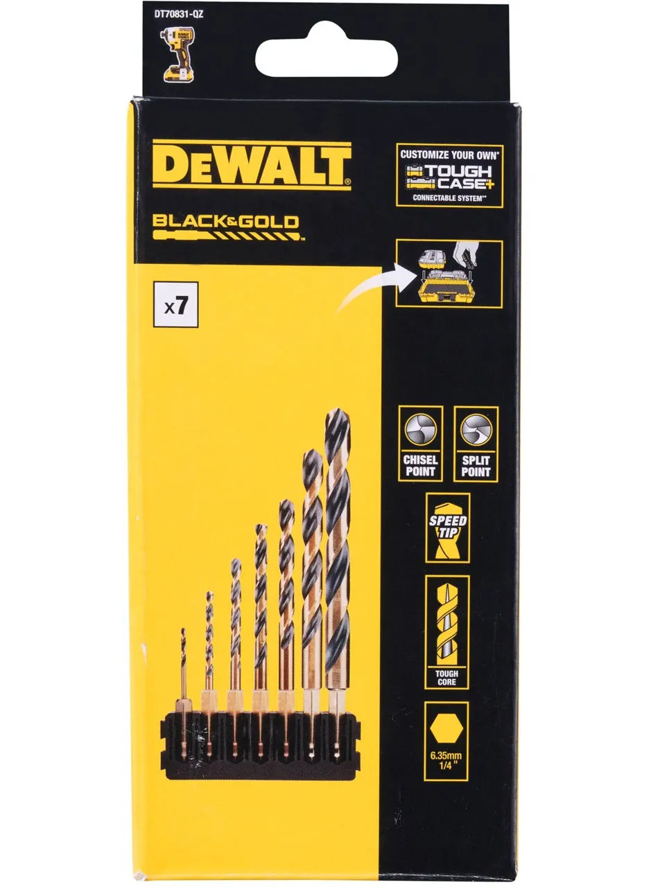 Set de burghie metalice 2-10mm hexagonal DeWALT DT70831-QZ