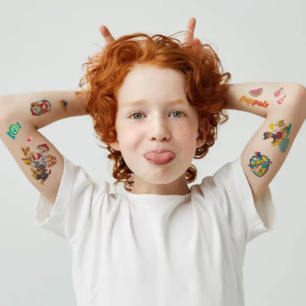 Set de tatuaje temporare pentru copii cu Patrula cățelușilor, 45 buc.