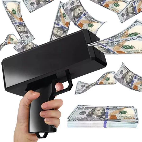 Pistol cu bani electric, 100 de bancnote