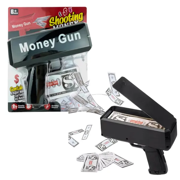 Pistol cu bani electric, 100 de bancnote