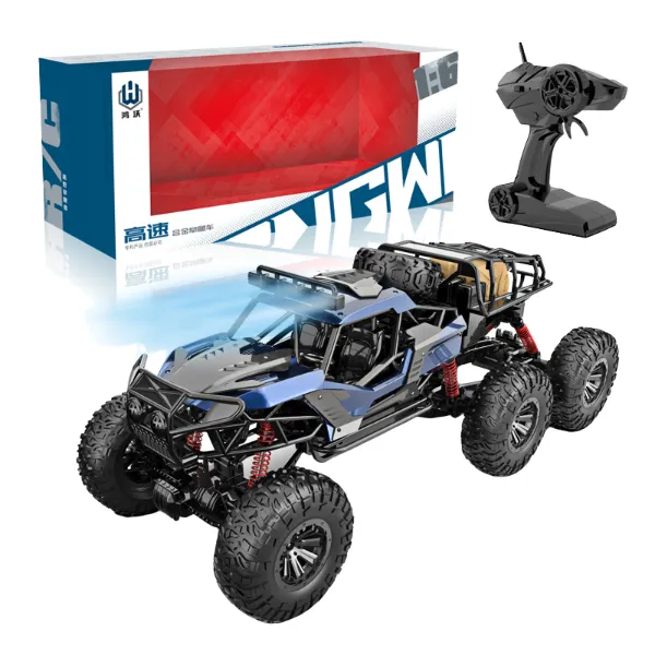 1:6 Mașină Radio-Control: cu funcția lumină, 2.4G, USB, baterie și 6 roți (3 culori)