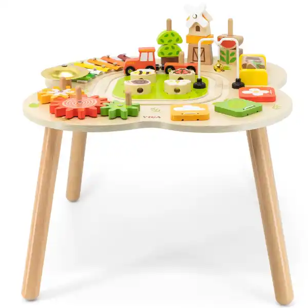 Деревянный развивающий столик "Ферма"