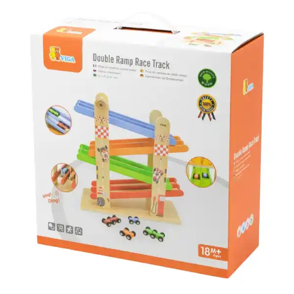 Гоночная трасса с двойной рампой и машинками