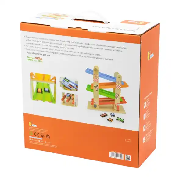 Гоночная трасса с двойной рампой и машинками