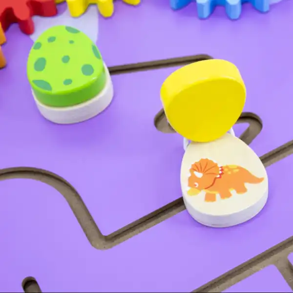 Бизиборд (настенный) "Трицератопс"