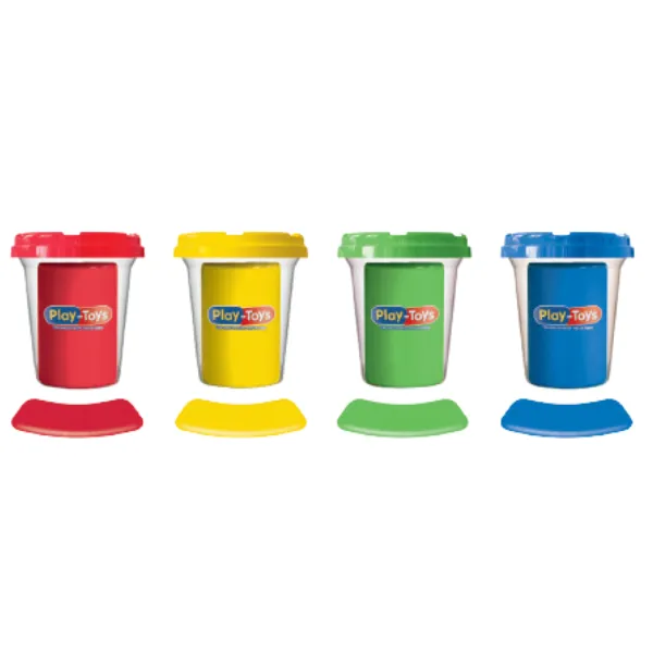 Set de plastilină în tub, clasic, 4 buc.