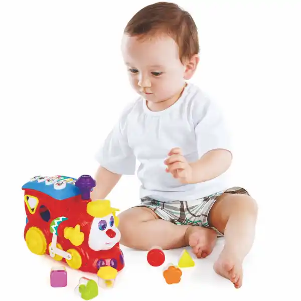 Музыкальная машинка сортер "Паровозик"