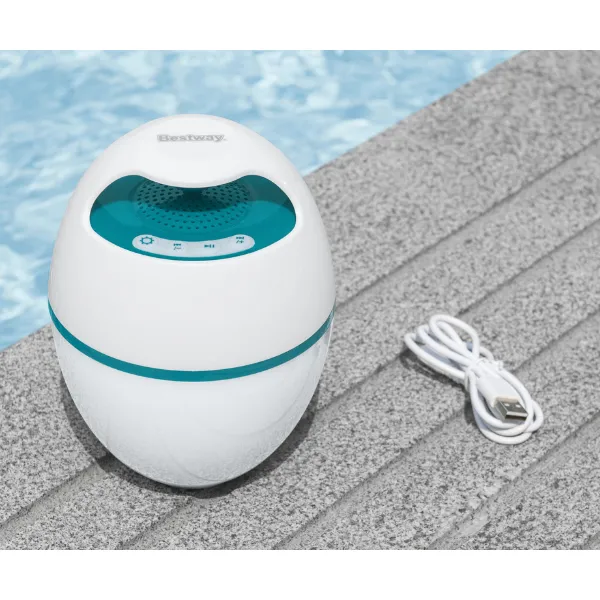 Bestway Boxă plutitoare Bluetooth cu iluminare LED, pentru piscină