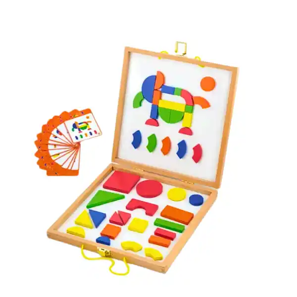 Набор магнитных блоков: Формы и цвета