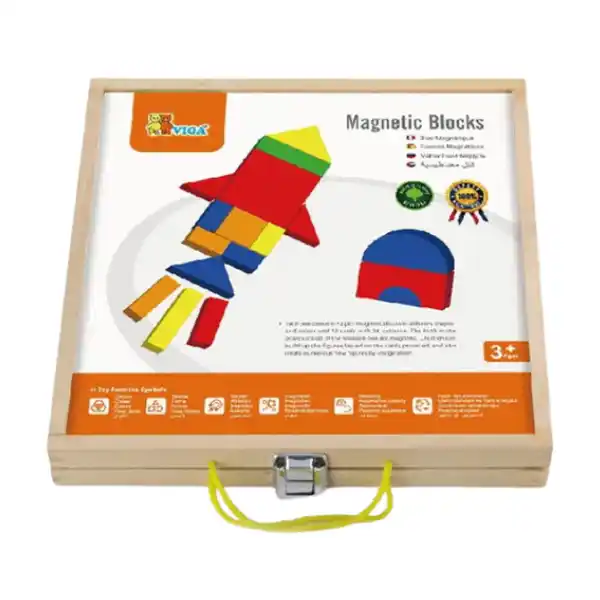 Набор магнитных блоков: Формы и цвета