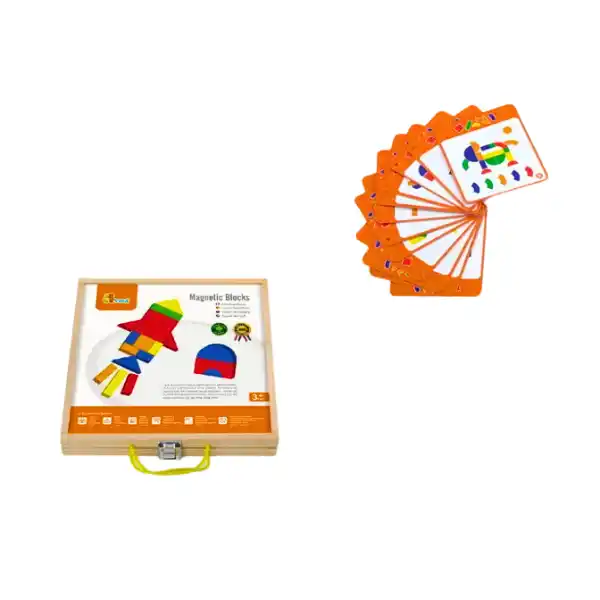 Набор магнитных блоков: Формы и цвета