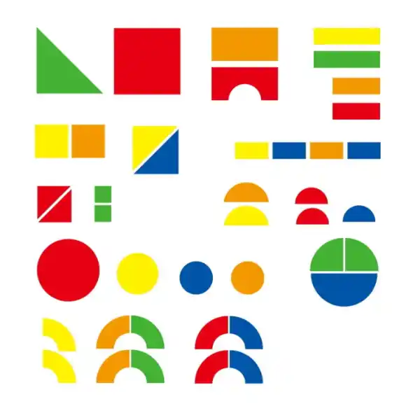 Набор магнитных блоков: Формы и цвета