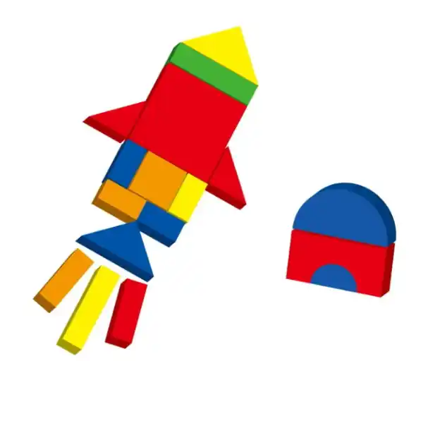 Набор магнитных блоков: Формы и цвета