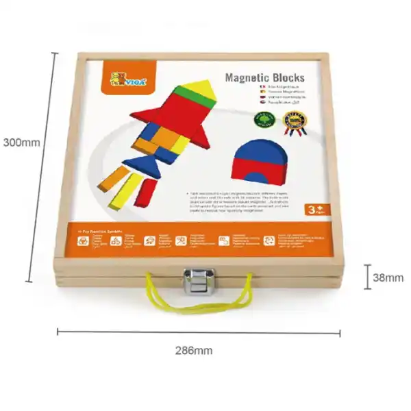 Набор магнитных блоков: Формы и цвета
