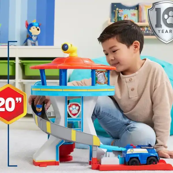 Игровой набор "Смотровая башня" с запускателем машинок, серия "Щенячий Патруль"