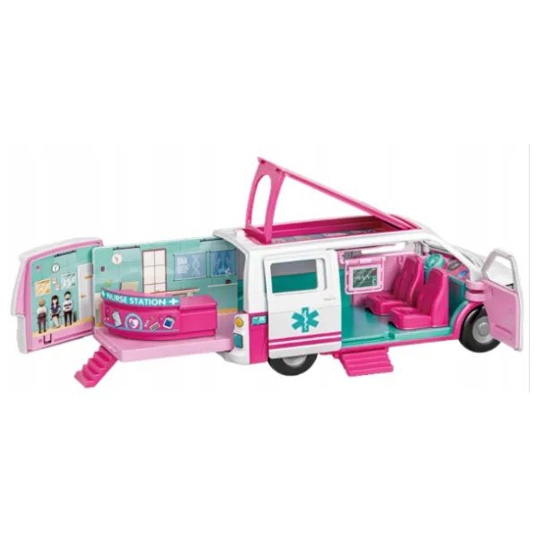 Setul de joc „Clinică Mobilă” cu păpușă și accesorii