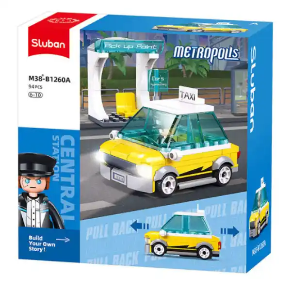 Конструктор “Городская служба”, 4 модели, от 94 до 105 элем.