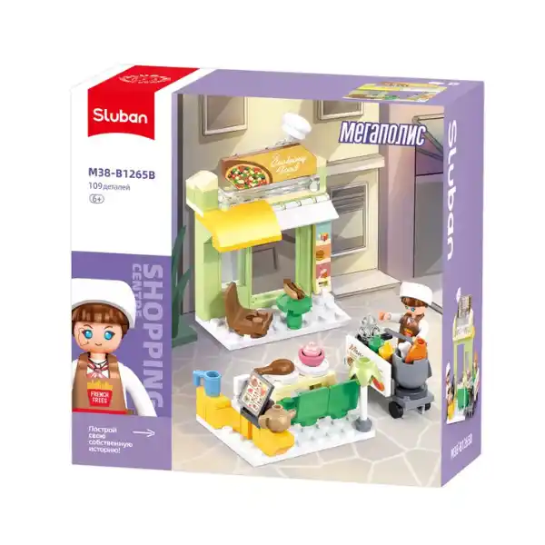 Конструктор “Городской набор”, 4 модели от 107 до 111 элем. (асс.)