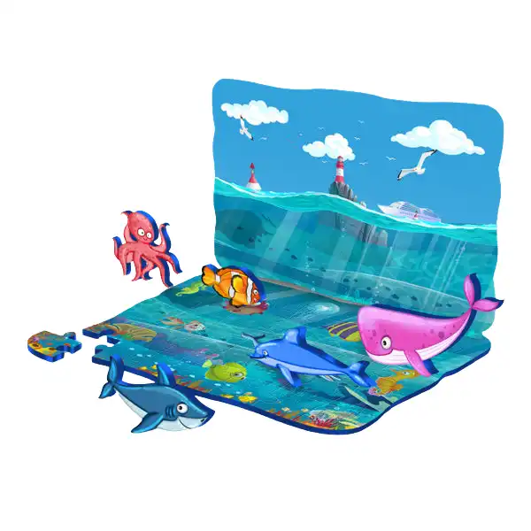 Puzzle dinamic, 17 elem.