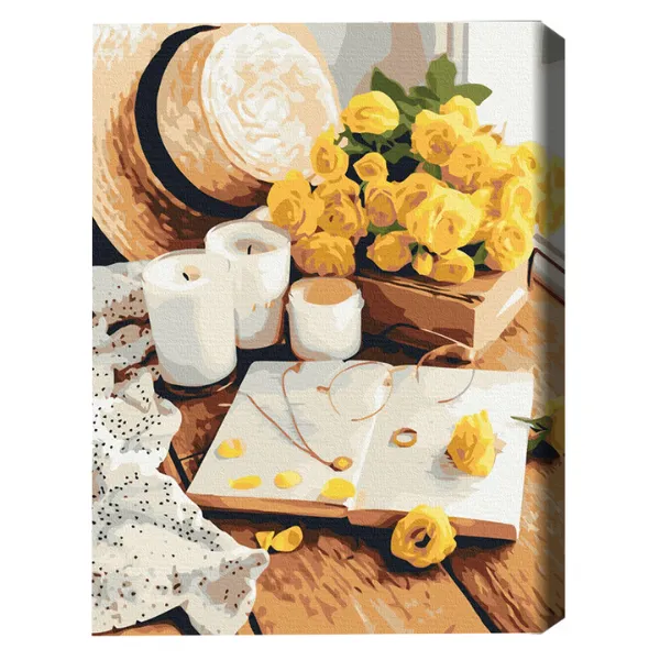 Pictură pe numere 40х50 cm (fără cutie) – Cartea cu flori