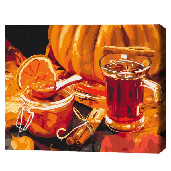 Pictură pe numere 40х50 cm (fără cutie) – Ceai de toamnă