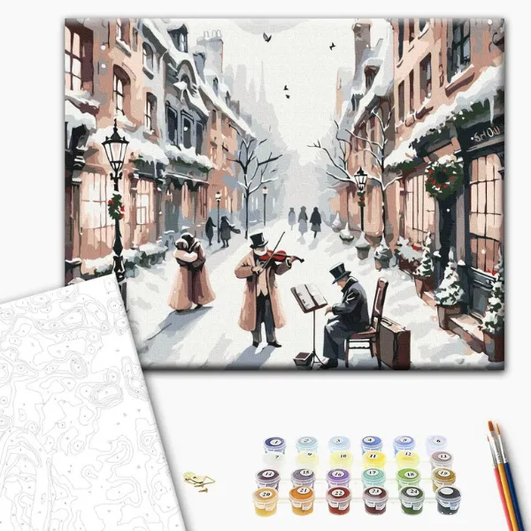 Pictură pe numere 40х50 cm (fără cutie) – Melodia de Crăciun