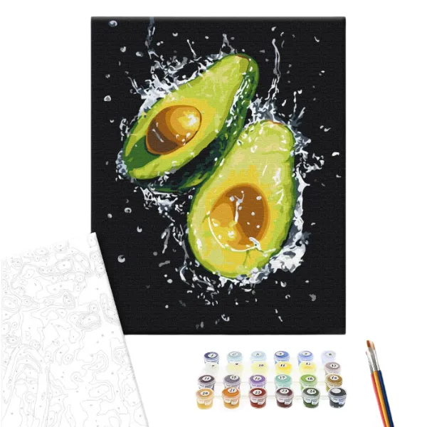 Pictură pe numere 40х50 cm (fără cutie) – Prospețimea avocado