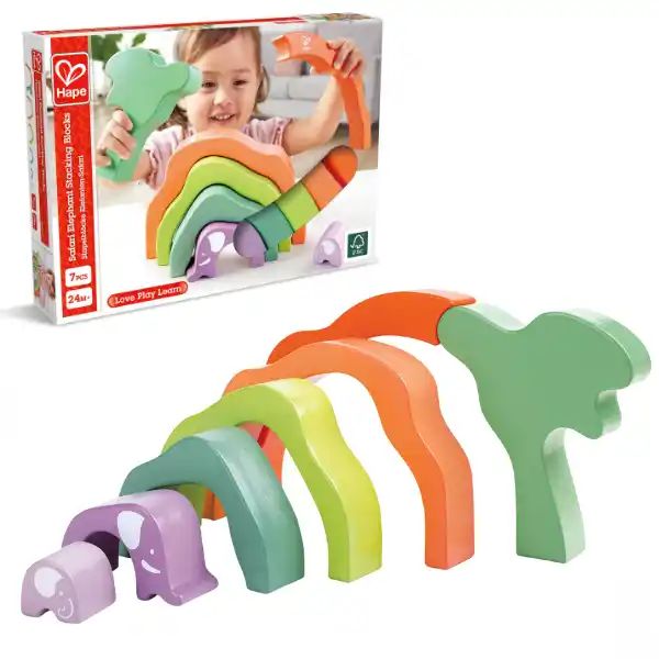 Jucărie educațională 3 în 1 „În safari cu elefanții”