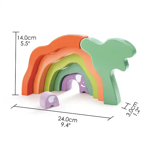 Jucărie educațională 3 în 1 „În safari cu elefanții”