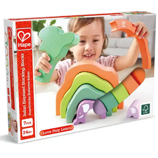 Jucărie educațională 3 în 1 „În safari cu elefanții”