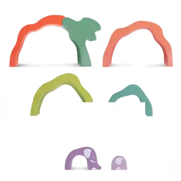 Jucărie educațională 3 în 1 „În safari cu elefanții”