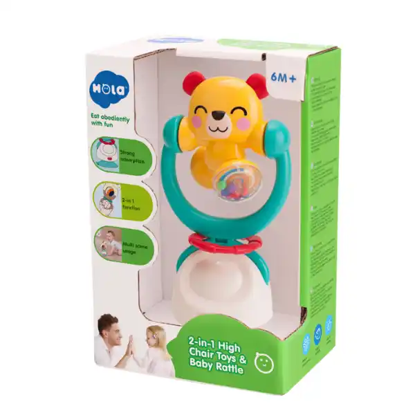 Погремушка "Медвежонок" с присоской