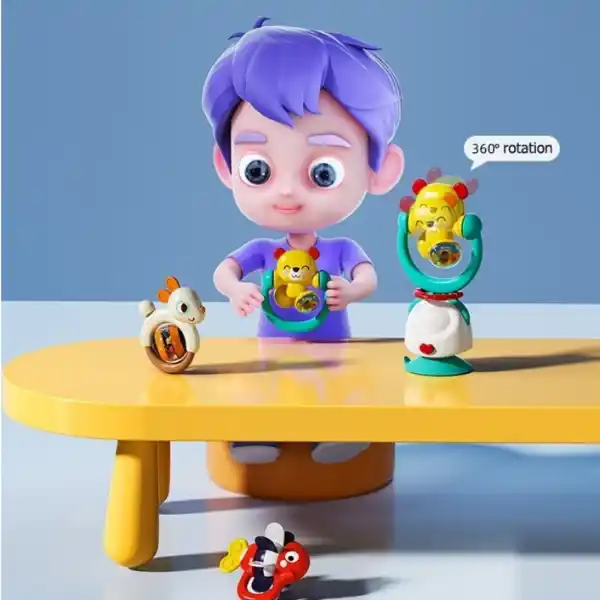 Погремушка "Медвежонок" с присоской