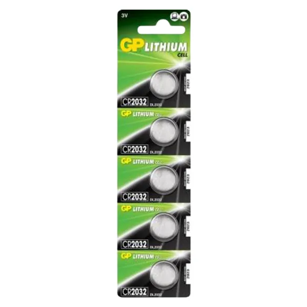 Baterie litiu GP CR2032, (în blister 5 buc.)