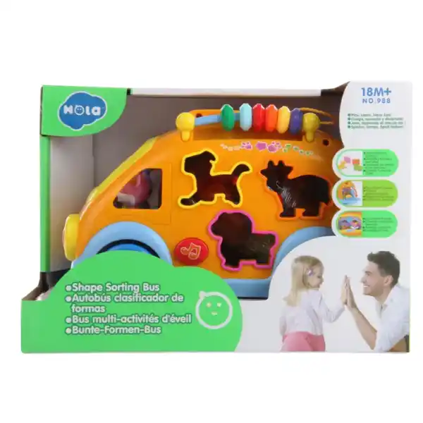 Игрушка-сортер "Веселый автобус"
