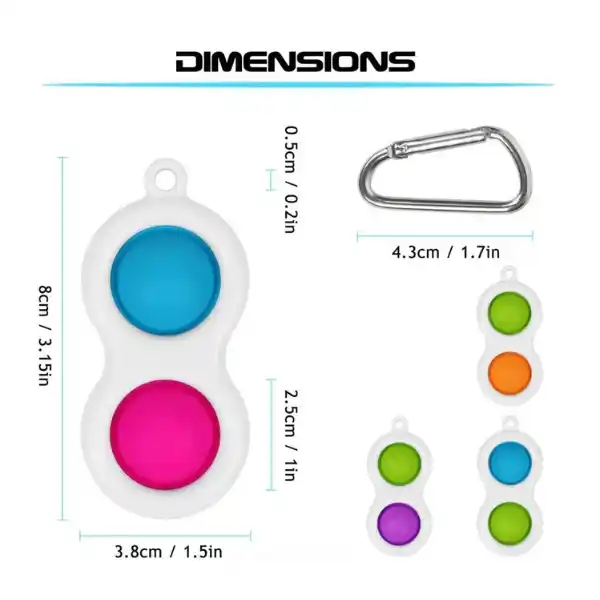 Симпл-димпл Pop It Simple Dimple Double Mix Color