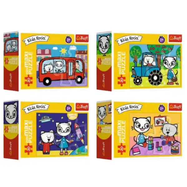 Puzzle -  miniMaxi Kittykit 20 piese, (as.)