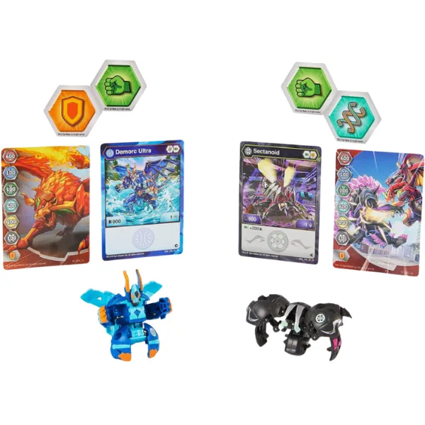 Set Bakugan 2în1 în Cutie Metalică Bakugan Tin