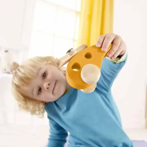 Деревянная каталка "Маленький вертолет"